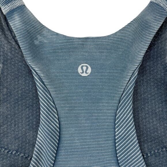 Lululemon Bob and Weave Bra In Washed Night Diver Size 4 - Picture 4 of 5